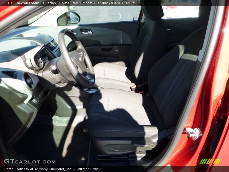 Crystal Red Tintcoat / Jet Black/Dark Titanium 2016 Chevrolet Sonic LT Sedan