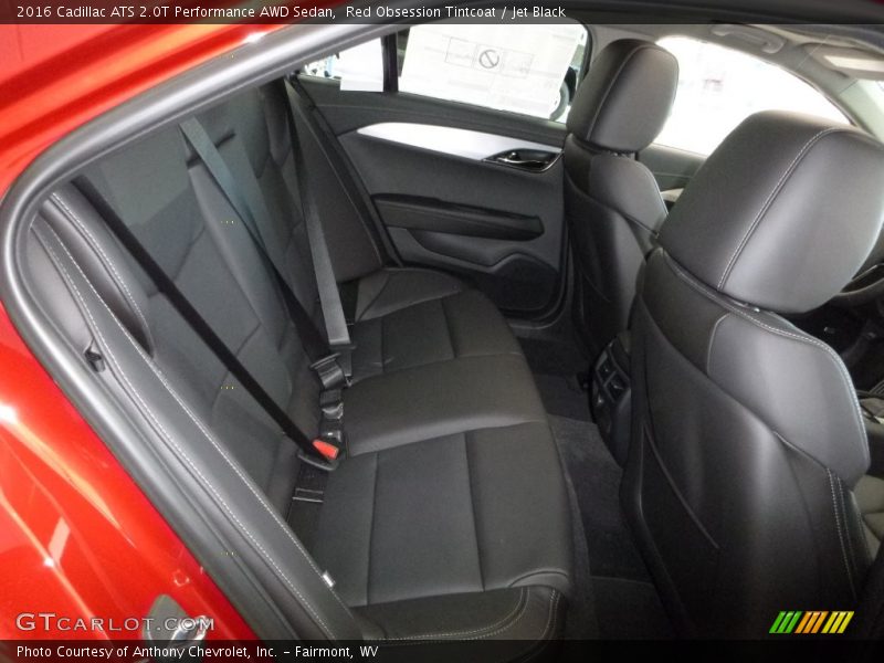 Rear Seat of 2016 ATS 2.0T Performance AWD Sedan
