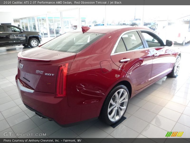 Red Obsession Tintcoat / Jet Black 2016 Cadillac ATS 2.0T Performance AWD Sedan