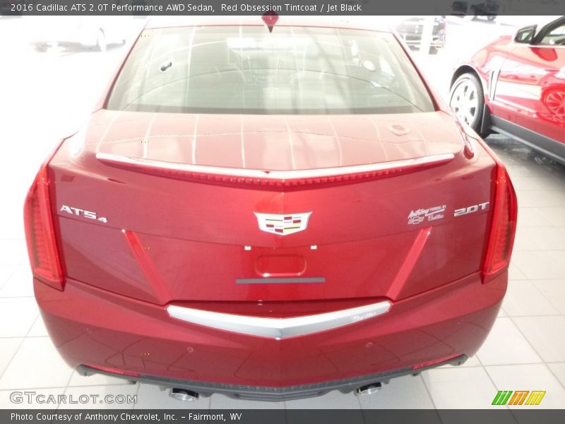 Red Obsession Tintcoat / Jet Black 2016 Cadillac ATS 2.0T Performance AWD Sedan
