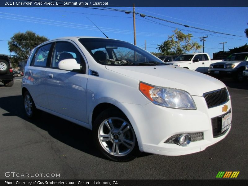 Summit White / Charcoal 2011 Chevrolet Aveo Aveo5 LT