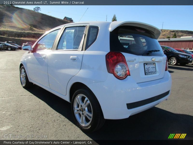 Summit White / Charcoal 2011 Chevrolet Aveo Aveo5 LT