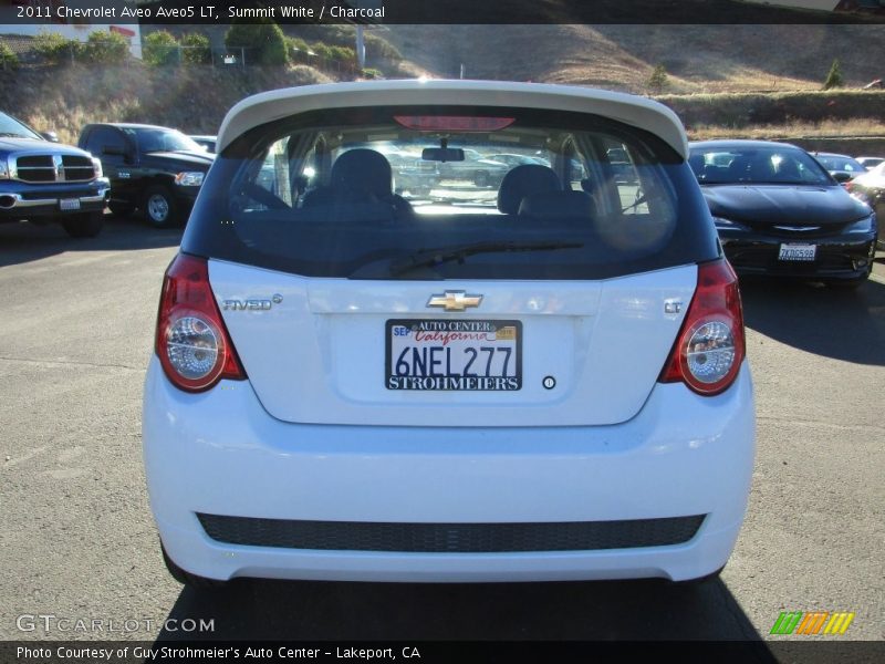 Summit White / Charcoal 2011 Chevrolet Aveo Aveo5 LT