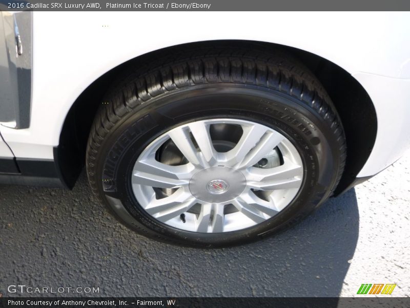 Platinum Ice Tricoat / Ebony/Ebony 2016 Cadillac SRX Luxury AWD