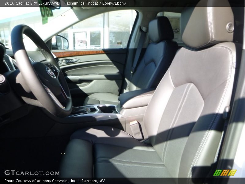 Platinum Ice Tricoat / Ebony/Ebony 2016 Cadillac SRX Luxury AWD