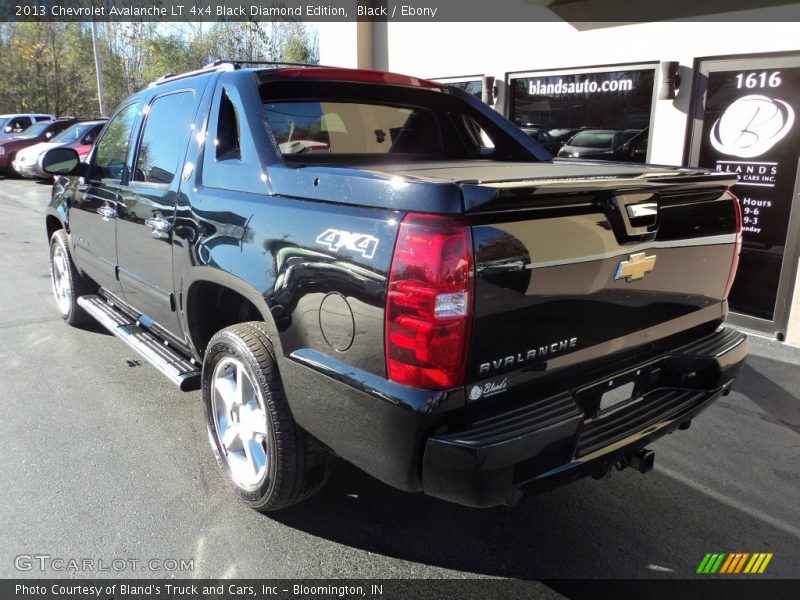 Black / Ebony 2013 Chevrolet Avalanche LT 4x4 Black Diamond Edition