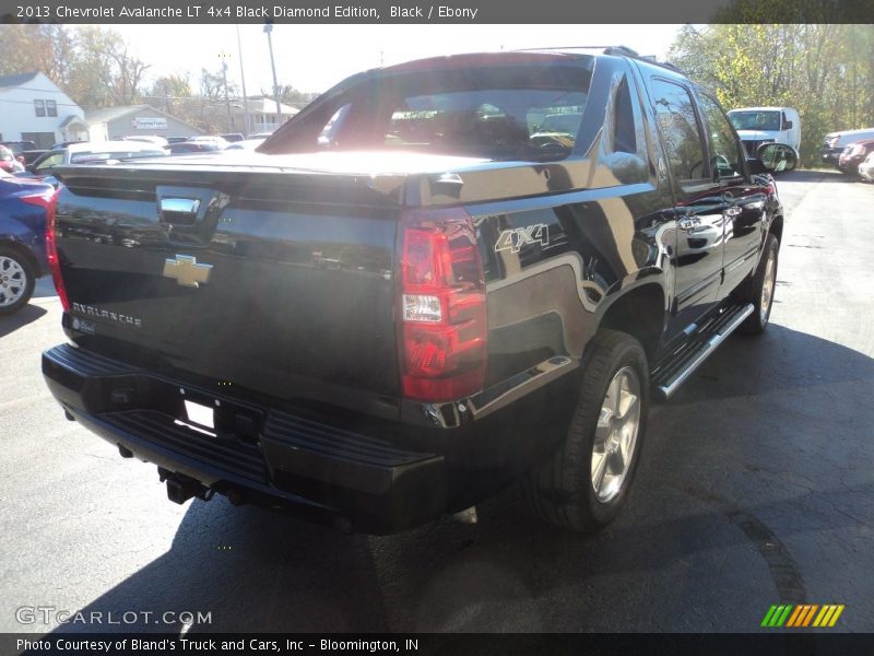 Black / Ebony 2013 Chevrolet Avalanche LT 4x4 Black Diamond Edition