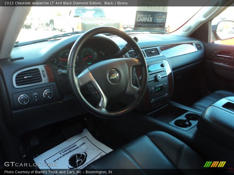 Black / Ebony 2013 Chevrolet Avalanche LT 4x4 Black Diamond Edition