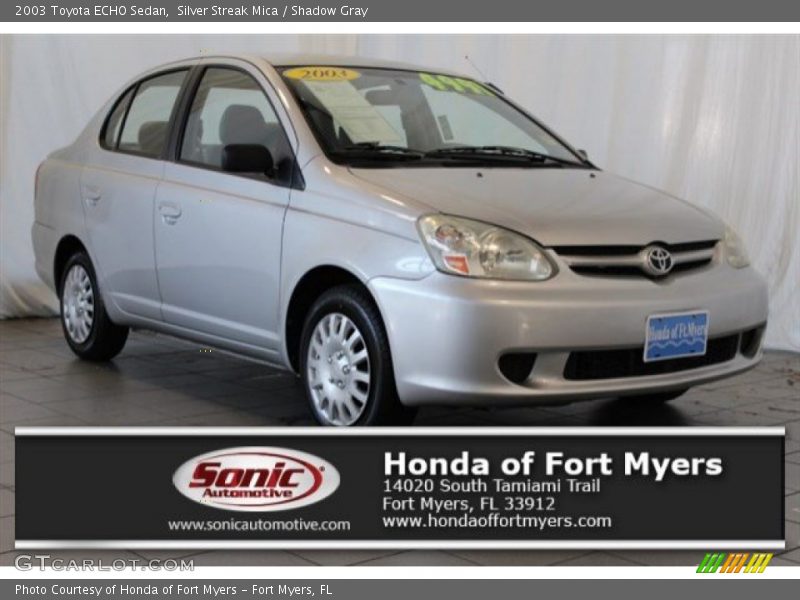 Silver Streak Mica / Shadow Gray 2003 Toyota ECHO Sedan