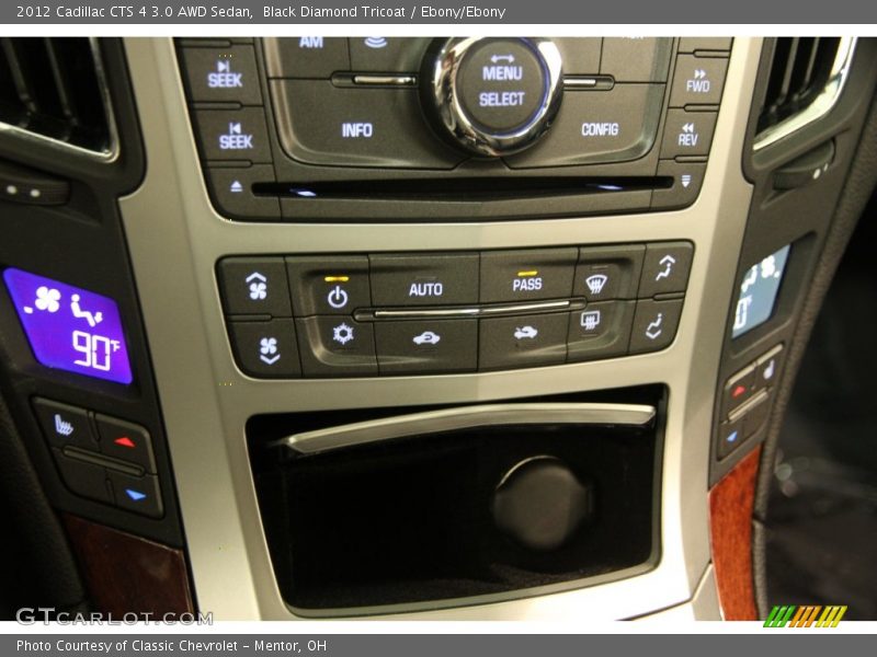 Black Diamond Tricoat / Ebony/Ebony 2012 Cadillac CTS 4 3.0 AWD Sedan