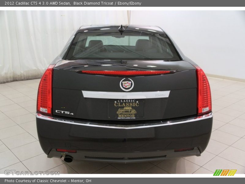 Black Diamond Tricoat / Ebony/Ebony 2012 Cadillac CTS 4 3.0 AWD Sedan