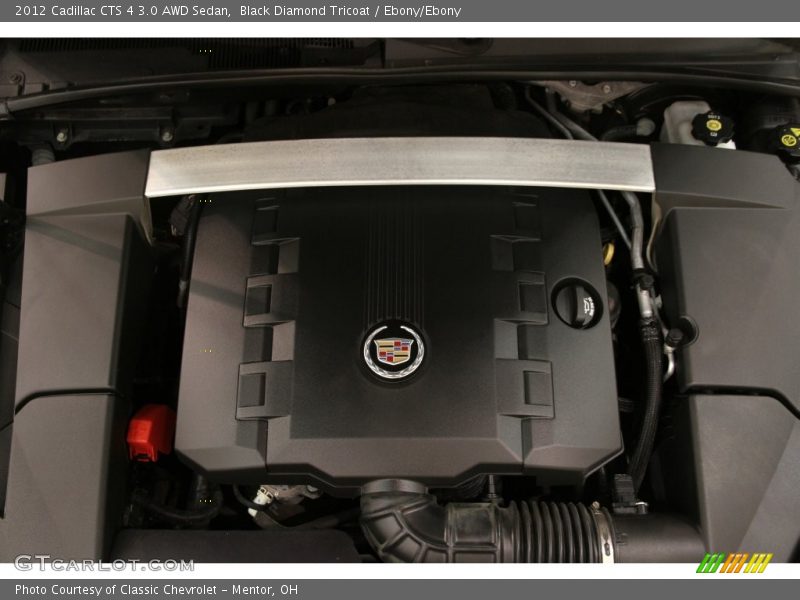 Black Diamond Tricoat / Ebony/Ebony 2012 Cadillac CTS 4 3.0 AWD Sedan