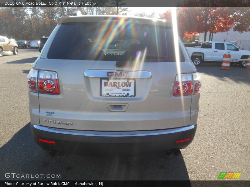 Gold Mist Metallic / Ebony 2010 GMC Acadia SLE