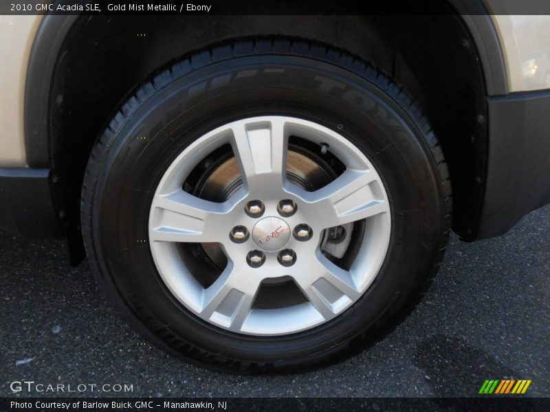 Gold Mist Metallic / Ebony 2010 GMC Acadia SLE