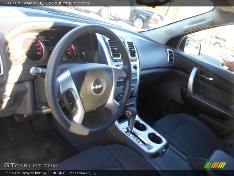 Gold Mist Metallic / Ebony 2010 GMC Acadia SLE