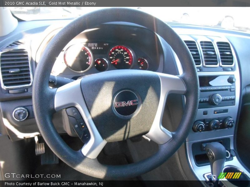 Gold Mist Metallic / Ebony 2010 GMC Acadia SLE