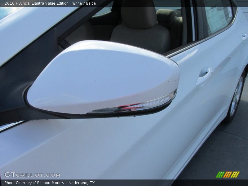 White / Beige 2016 Hyundai Elantra Value Edition
