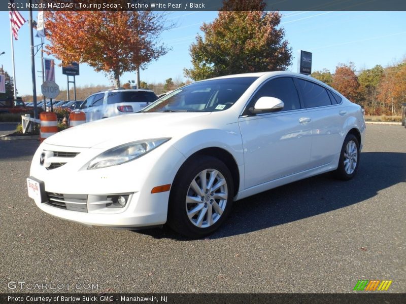 Techno White Pearl / Black 2011 Mazda MAZDA6 i Touring Sedan