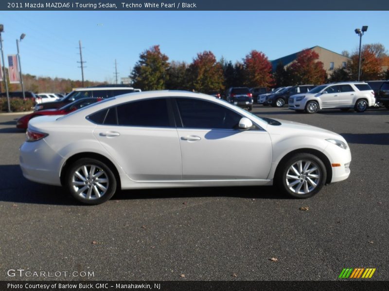 Techno White Pearl / Black 2011 Mazda MAZDA6 i Touring Sedan