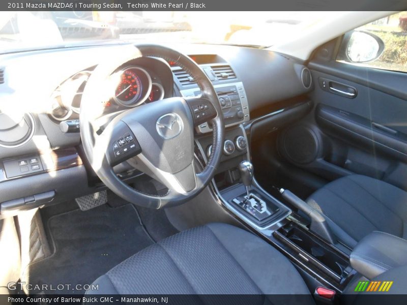 Techno White Pearl / Black 2011 Mazda MAZDA6 i Touring Sedan