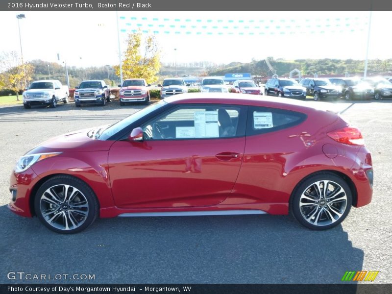 Boston Red / Black 2016 Hyundai Veloster Turbo