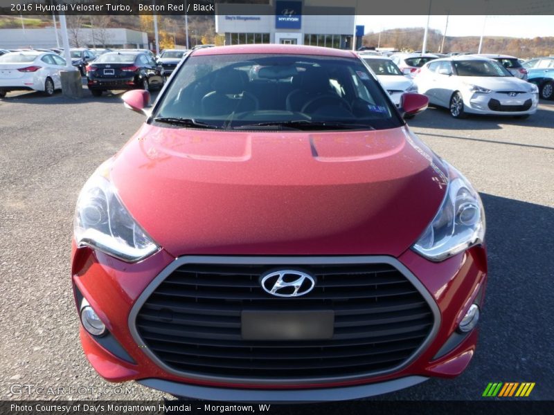 Boston Red / Black 2016 Hyundai Veloster Turbo