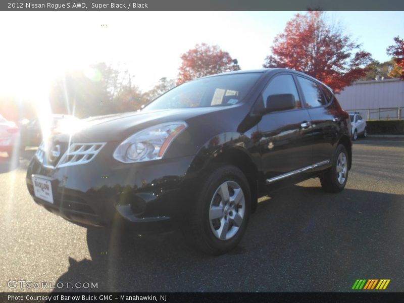 Super Black / Black 2012 Nissan Rogue S AWD