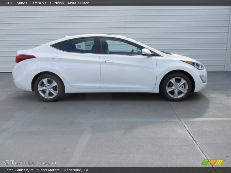 White / Black 2016 Hyundai Elantra Value Edition