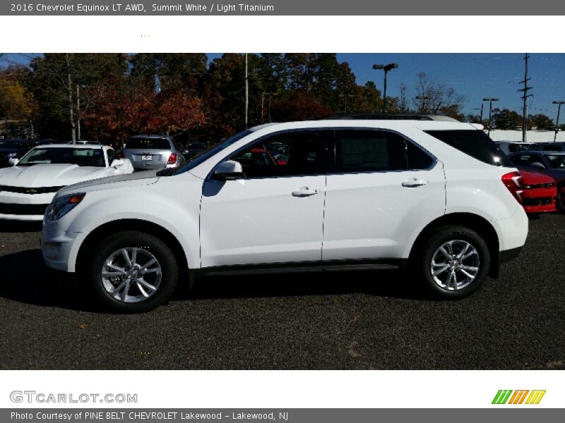 Summit White / Light Titanium 2016 Chevrolet Equinox LT AWD