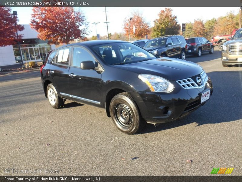 Super Black / Black 2012 Nissan Rogue S AWD
