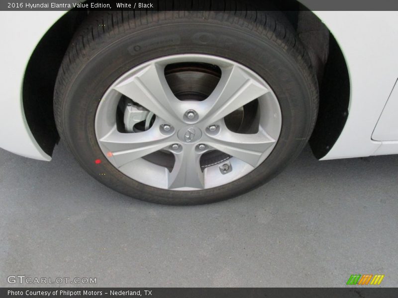 White / Black 2016 Hyundai Elantra Value Edition