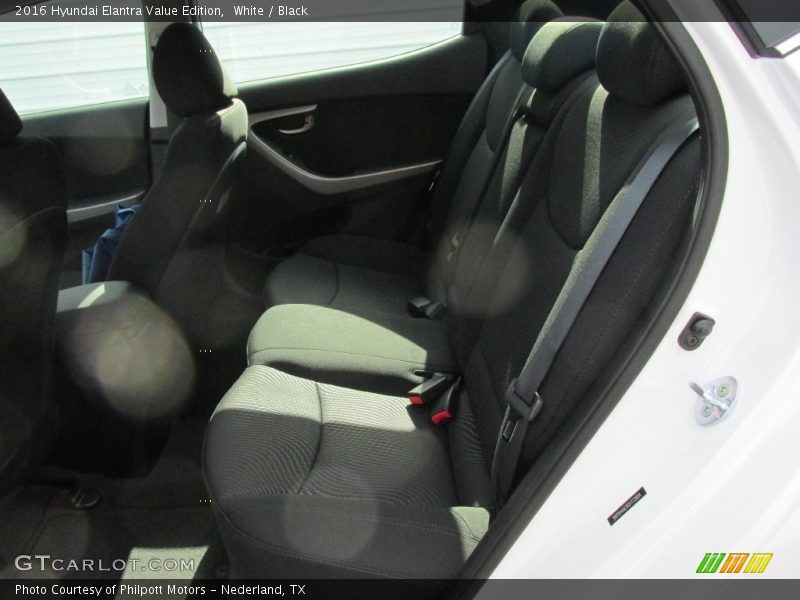 White / Black 2016 Hyundai Elantra Value Edition