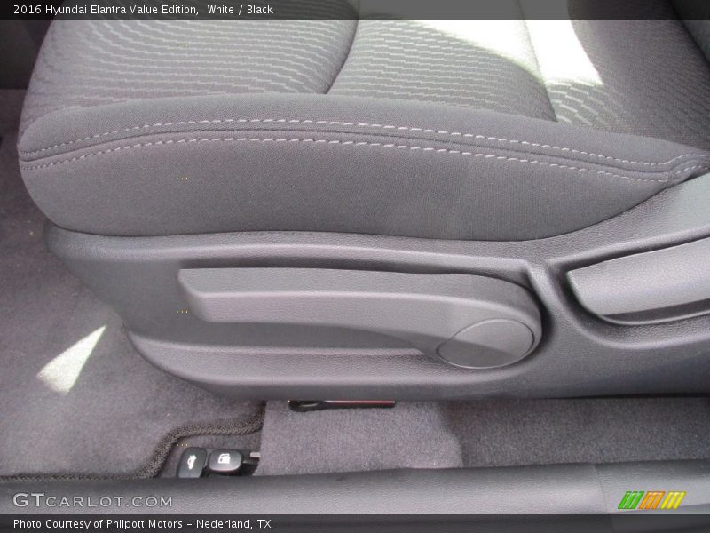 White / Black 2016 Hyundai Elantra Value Edition