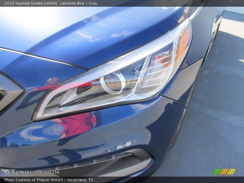 Lakeside Blue / Gray 2016 Hyundai Sonata Limited