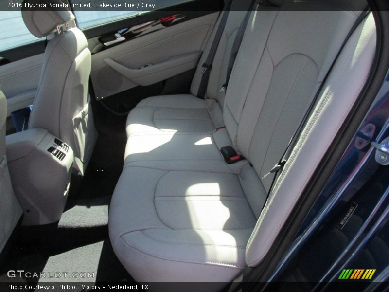 Lakeside Blue / Gray 2016 Hyundai Sonata Limited