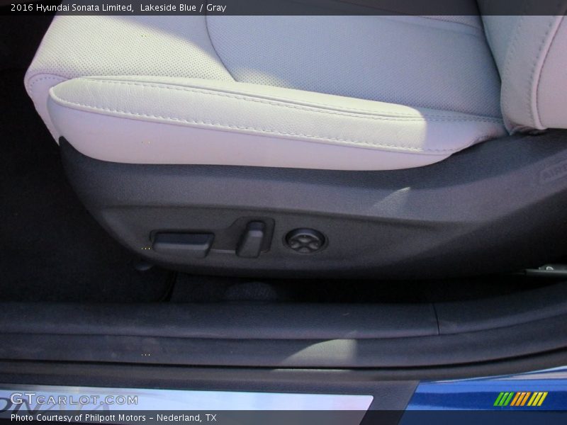 Lakeside Blue / Gray 2016 Hyundai Sonata Limited