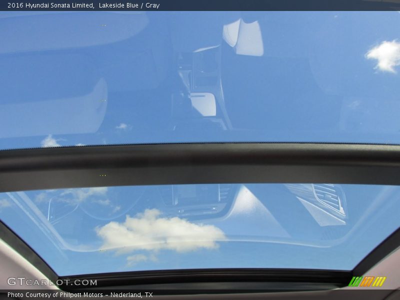Lakeside Blue / Gray 2016 Hyundai Sonata Limited