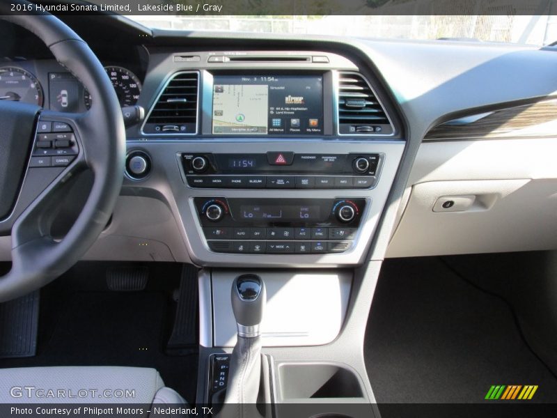 Lakeside Blue / Gray 2016 Hyundai Sonata Limited