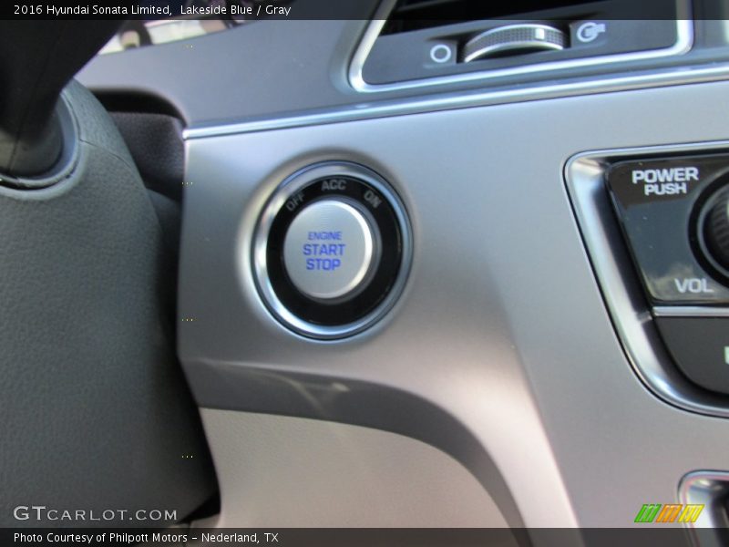 Lakeside Blue / Gray 2016 Hyundai Sonata Limited