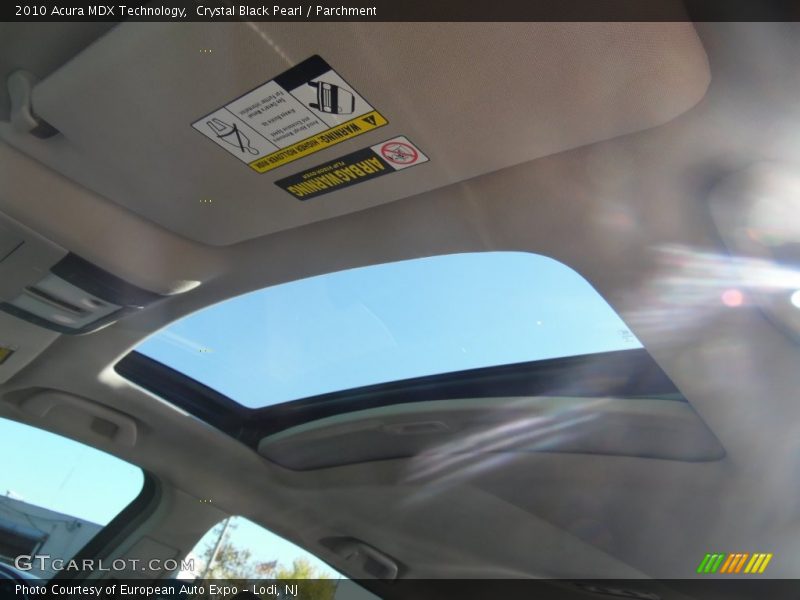 Crystal Black Pearl / Parchment 2010 Acura MDX Technology