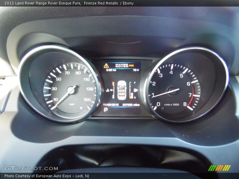 Firenze Red Metallic / Ebony 2013 Land Rover Range Rover Evoque Pure