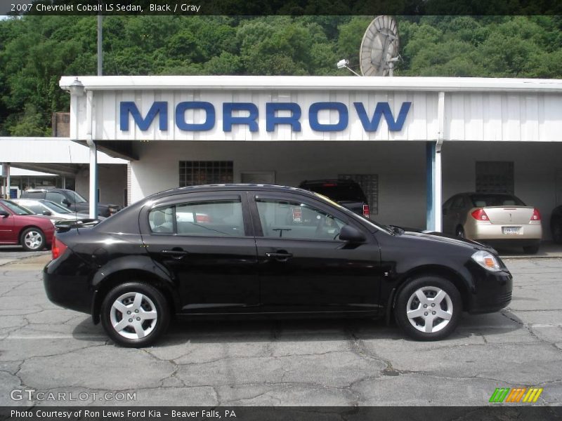 Black / Gray 2007 Chevrolet Cobalt LS Sedan