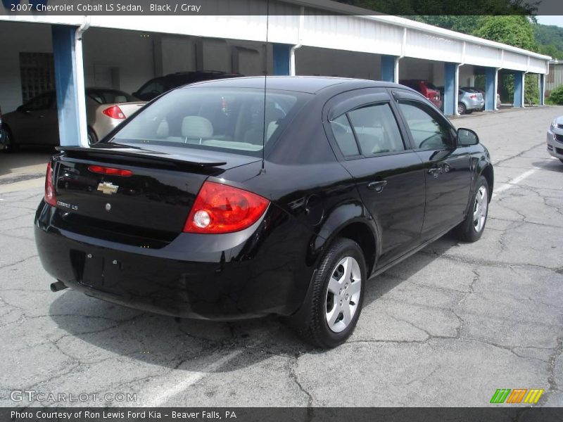 Black / Gray 2007 Chevrolet Cobalt LS Sedan