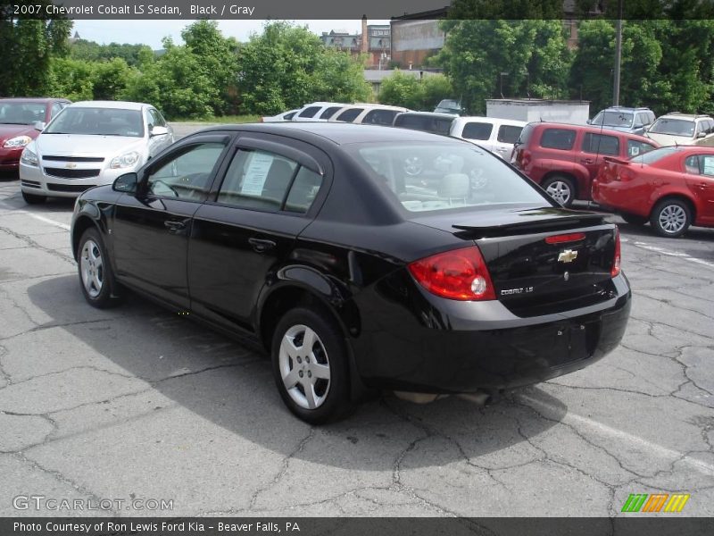 Black / Gray 2007 Chevrolet Cobalt LS Sedan