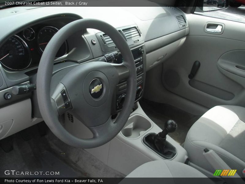 Black / Gray 2007 Chevrolet Cobalt LS Sedan