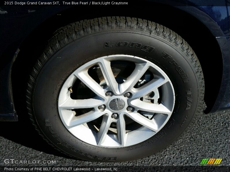 True Blue Pearl / Black/Light Graystone 2015 Dodge Grand Caravan SXT