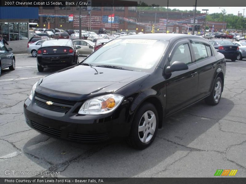 Black / Gray 2007 Chevrolet Cobalt LS Sedan