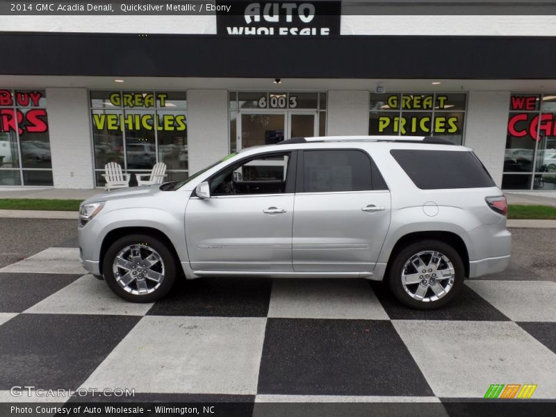 Quicksilver Metallic / Ebony 2014 GMC Acadia Denali