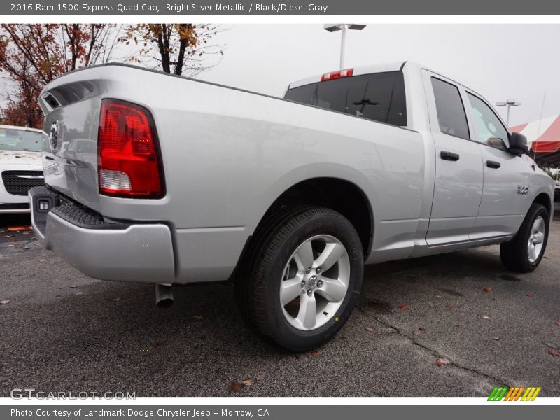 Bright Silver Metallic / Black/Diesel Gray 2016 Ram 1500 Express Quad Cab