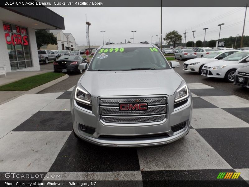 Quicksilver Metallic / Ebony 2014 GMC Acadia Denali